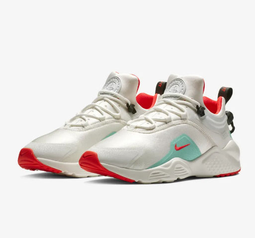 Women Nike Air Huarache 7 White Red Green Shoes - Click Image to Close